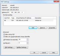 Netzwerkkonfiguration in VMware Player – Antary